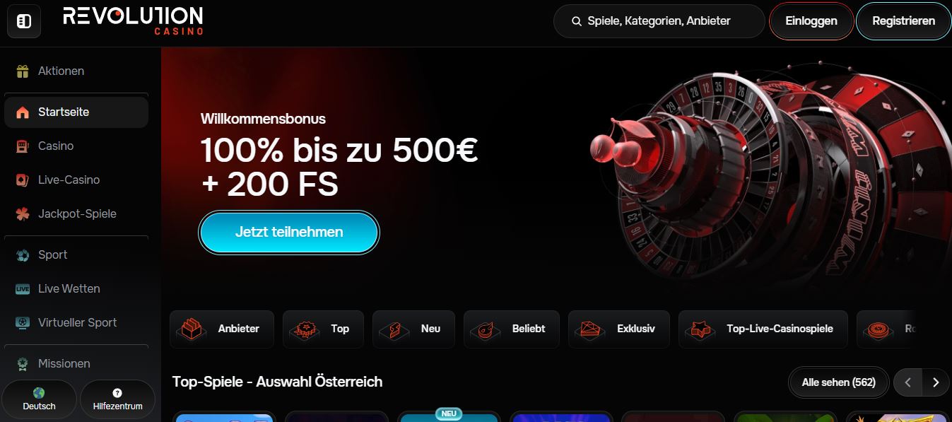 Registriere dich und erhalte Willkommensbonus bis zu 500 Euro